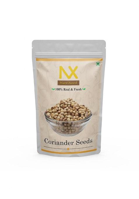 Natrixeed Coriander Seeds 1Kg | Whole Sabut Dhaniya Pure & Natural Cold Ground Spices No Added Flavors Organic Traditional Indian (1000G)