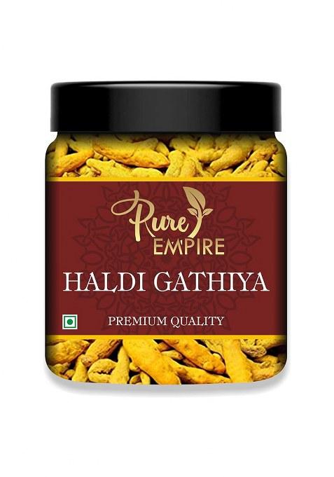 Pure Empire Organic Turmeric Haldi Sticks | Whole Dried Sabut High Curcumin Antioxidant & Anti-Inflammatory Natural, Pure, Chemical-Free Ideal For Cooking, Eating, Drinking Herbal Remedy Skin Health (500G)