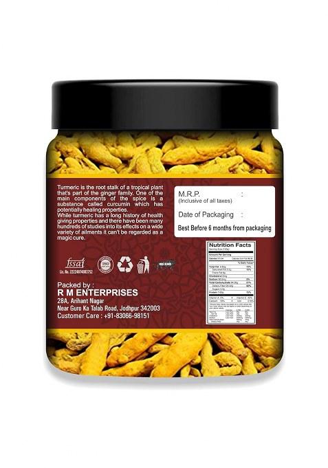 Pure Empire Organic Turmeric Haldi Sticks | Whole Dried Sabut High Curcumin Antioxidant & Anti-Inflammatory Natural, Pure, Chemical-Free Ideal For Cooking, Eating, Drinking Herbal Remedy Skin Health (500G)