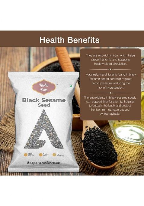 Alpha Pure Black Sesame Seeds Til Whole Spices 1Kg