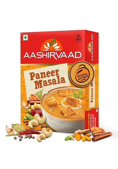 Aashirvaad Paneer Masala, 100G, Blended Spice For Authentic Taste And Colour