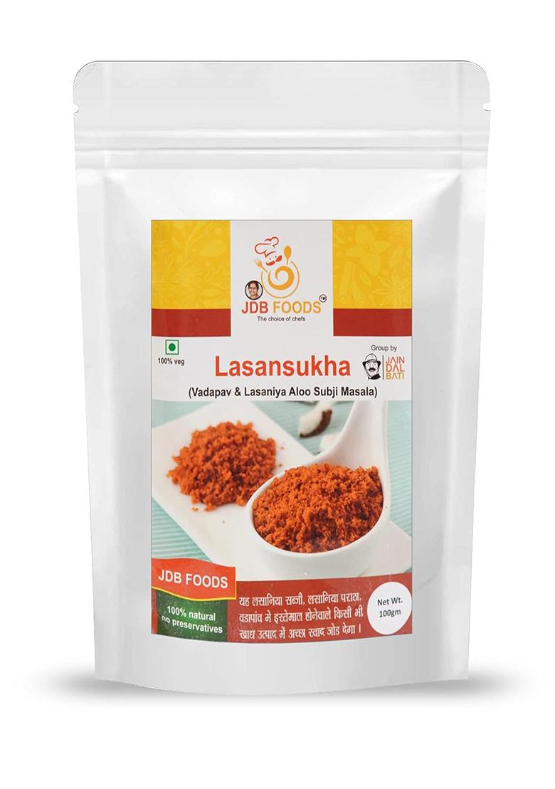 Jdb Foods Foods-Special Tasty Mumbai Vada Pav | Masala Powder Mix Dry Ready To Use Vadapav Red Spicy Chutney Garlic 100% Natural No Preservative...