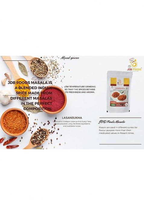 Jdb Foods Foods-Special Tasty Mumbai Vada Pav | Masala Powder Mix Dry Ready To Use Vadapav Red Spicy Chutney Garlic 100% Natural No Preservative...