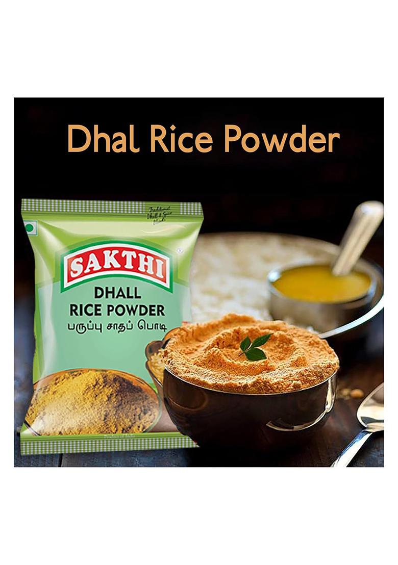 Sakthi 100 Gm Dhal Rice Mix Powder South Indian Flavoured Premium Spices Blend Instant | Fresh & Natural Paruppu Podi No Preservatives (Pack Of 4)