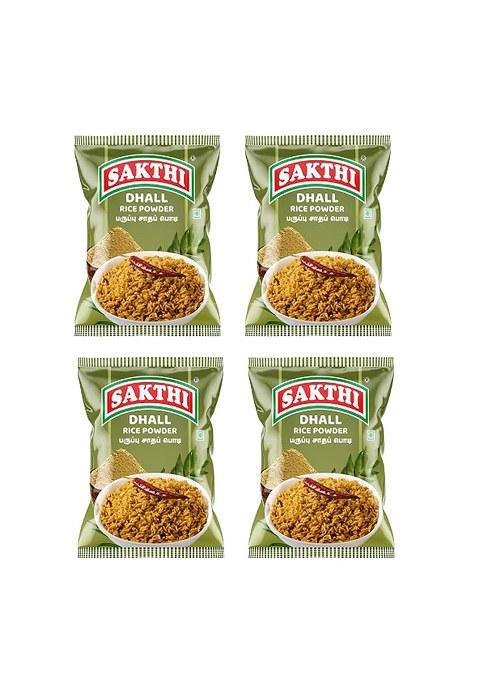 Sakthi 100 Gm Dhal Rice Mix Powder South Indian Flavoured Premium Spices Blend Instant | Fresh & Natural Paruppu Podi No Preservatives (Pack Of 4)