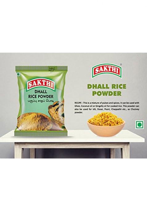 Sakthi 100 Gm Dhal Rice Mix Powder South Indian Flavoured Premium Spices Blend Instant | Fresh & Natural Paruppu Podi No Preservatives (Pack Of 4)