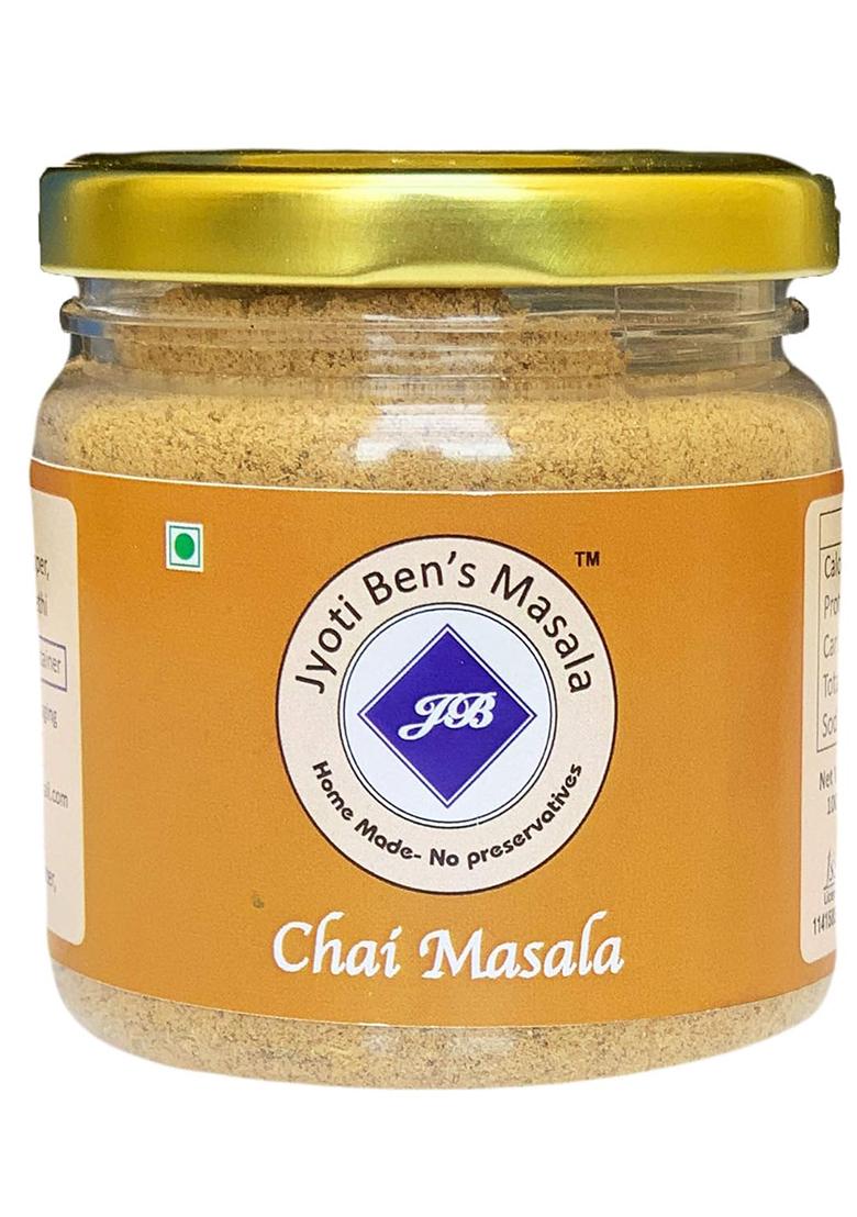 Jyoti Ben'S Gujarati Chai Masala Traditional Indian Tea Spice Blend | 100% Natural Ingredients No Preservatives 100G Jar