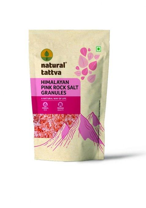 Organic Tattva Natural Himalayan Pink Salt (Granules) - 500 Gm Pouch