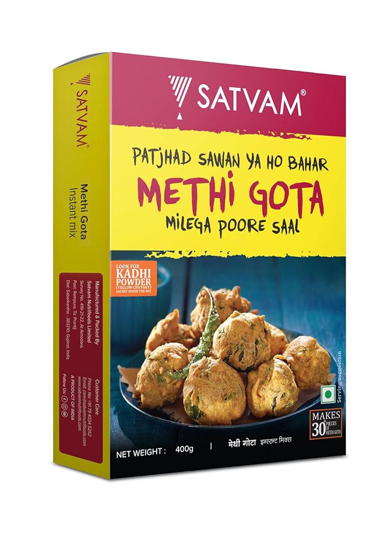 Satvam Methi Gota Instant Mix (Pack Of 2)|(2 * 400G)