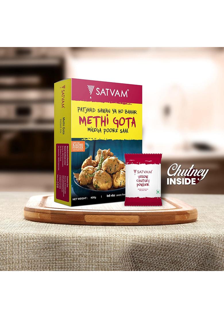 Satvam Methi Gota Instant Mix (Pack Of 2)|(2 * 400G)