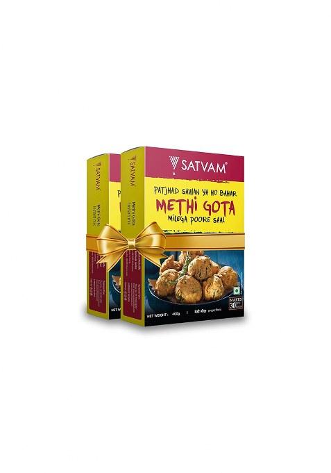 Satvam Methi Gota Instant Mix (Pack Of 2)|(2 * 400G)