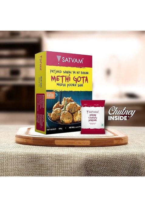 Satvam Methi Gota Instant Mix (Pack Of 2)|(2 * 400G)
