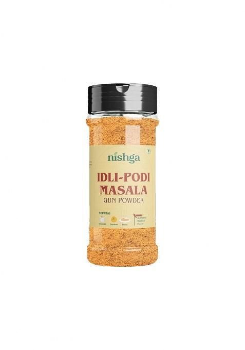 Nishga Idli Podi Masala | Authentic South Indian Gunpowder/Malgapodi Crunchy, Nutty & Spicy 100% Natural No Preservatives Ideal With Idli, Dosa, Rice Appam 100G