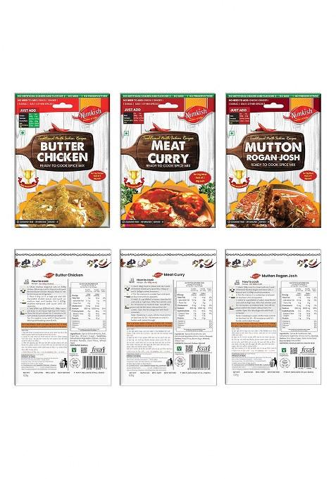 Nimkish Curries/Gravy Ready To Cook Spices Combo Pack Of 10, Instant Masala For Tasty Dishes