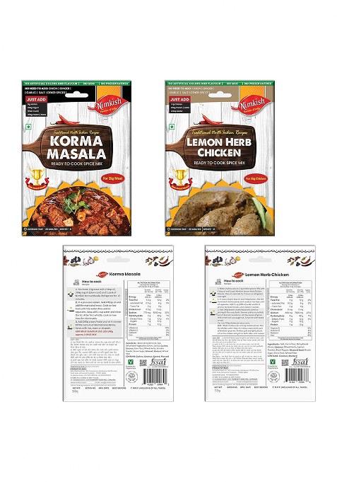 Nimkish Curries/Gravy Ready To Cook Spices Combo Pack Of 10, Instant Masala For Tasty Dishes