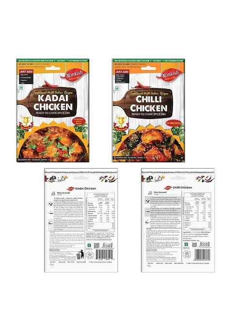 Nimkish Curries/Gravy Ready To Cook Spices Combo Pack Of 10, Instant Masala For Tasty Dishes