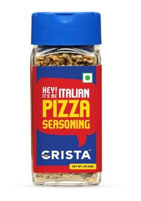 Crista 40 Gms Italian Pizza Seasoning | For Pasta, Salads & Breads Vegan Fresh Flavourful Zero Added Colours Preservatives Cholesterol Free Trans Fat