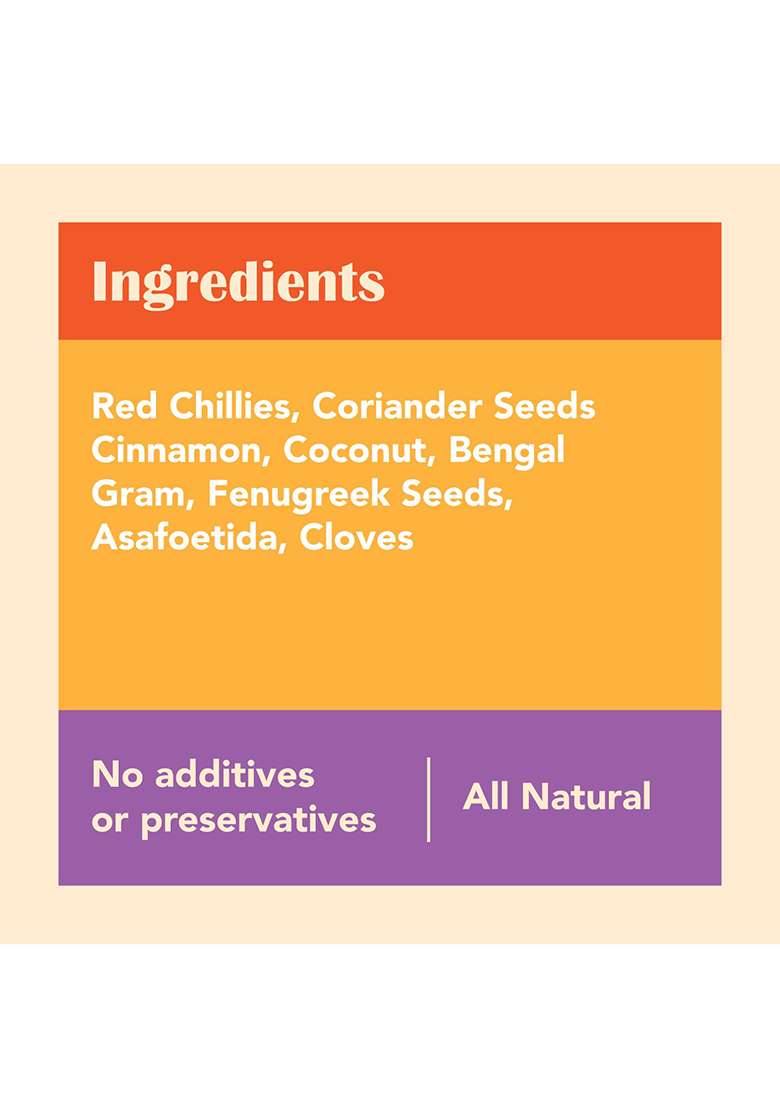 Home Kouzina Udupi Sambhar Powder 150G | Authentic Udupi-Style Sambar Masala Traditional Spice Blend For Homemade Small Batch No Additives All Natural Ingredients - Indya