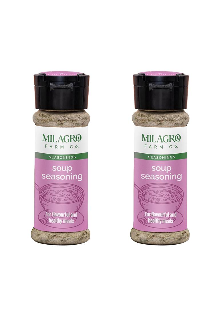 Milagro Farm Company Soup Seasoning, Pure Herb & Spice Blend For Homemade Soups Stews, 45G X 2, No Msg, Clean Ingredients, Flavor Enhancer, (Pack Of 2)