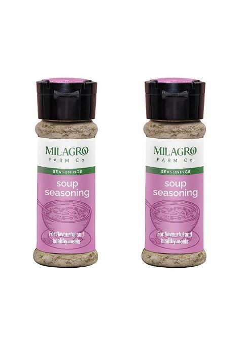 Milagro Farm Company Soup Seasoning, Pure Herb & Spice Blend For Homemade Soups Stews, 45G X 2, No Msg, Clean Ingredients, Flavor Enhancer, (Pack Of 2)