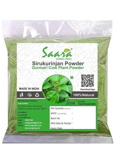 Saara Sirukurinjan Powder 100G |Gymnema Sylvestre | Podapatri Madhunashini, Used For Diabetes, Weight Loss, And Cough (Pack Of 1 X 100G)