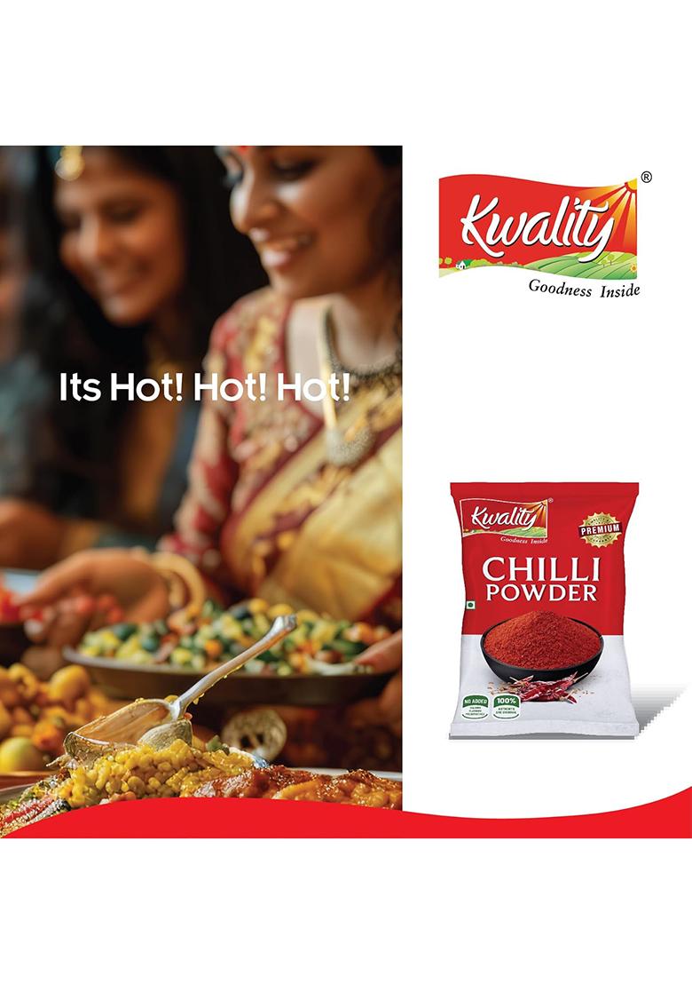 Kwality Chilli Powder, Lal Mirchi Authentic Spicy Kick. (200G)
