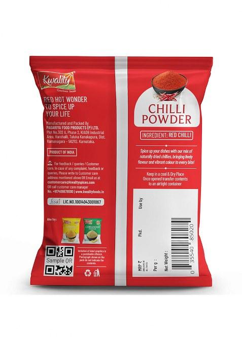 Kwality Chilli Powder, Lal Mirchi Authentic Spicy Kick. (200G)
