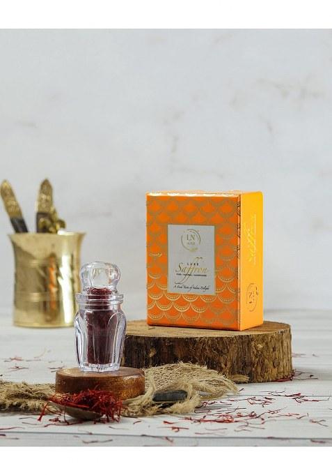 Ln Gold Saffron Luxury Gift Box 3G, Premium And Fresh Kashmiri Mongra Saffron/ Pompore/Kesar. Pure (A+++ Grade) Safrone/Keshar Threads For Pregnant Women, New Born Baby, Biryani, Beauty, Health, Cooking Sweets. (Value Pack Of 3 (3 X 1 Gram = 3Grams))