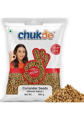 Chukde Dhania Sabut, Coriander Seeds Whole Spices, 500G