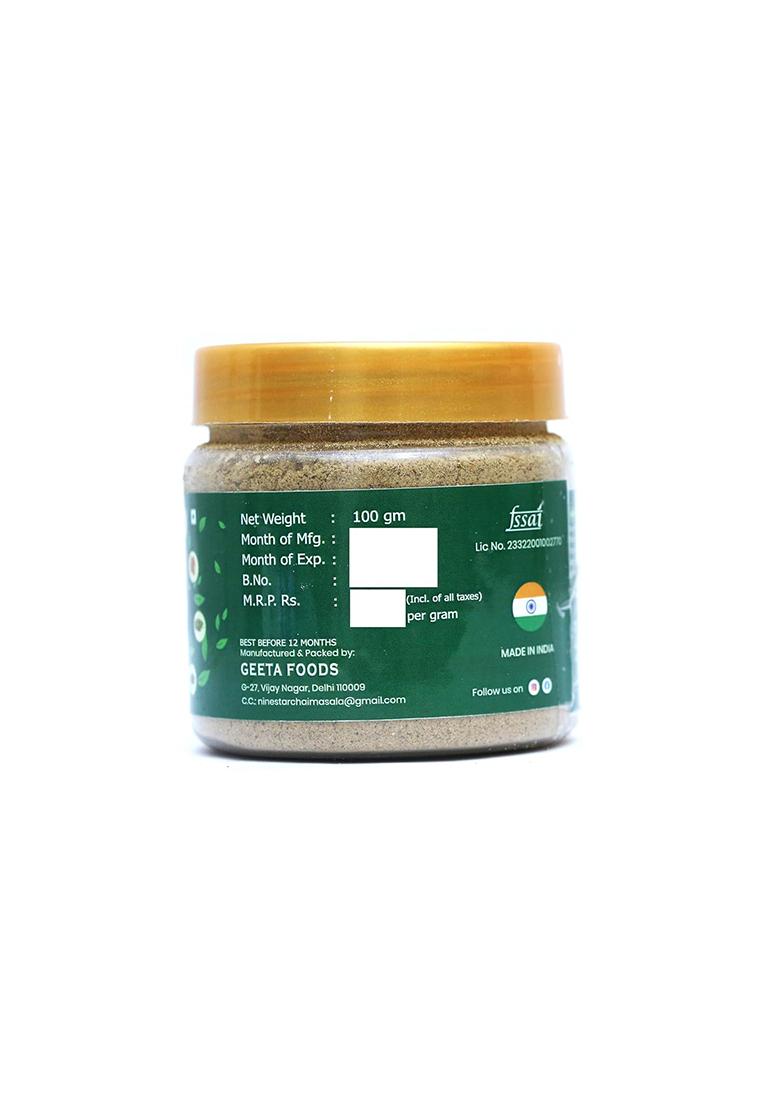 9Star Chai Masala 100% Homemade Tea Powder | 100 Gm (Pack Of 1) 200+ Cups Kadak, Aromatic, Fresh, Flavourful & Organic With More Than 9 Natural Spice Ingredients