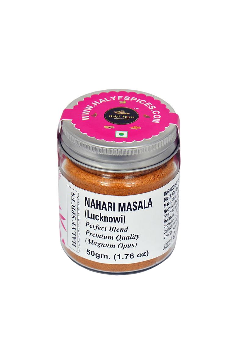 Halyf Spices Lucknowi Nihari Masala 50G | Secret Spice Blends For Spicy And Flavorful Delight Home-Made, No Preservatives, Chemicals |100% Natural & Organic