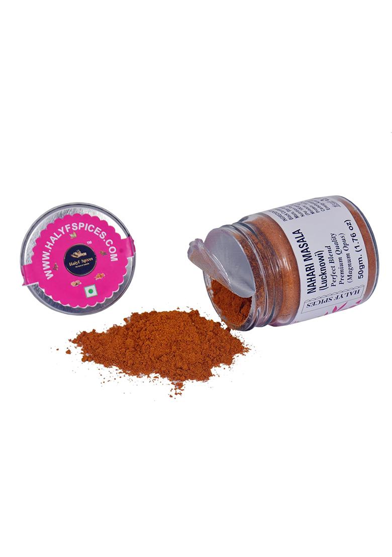Halyf Spices Lucknowi Nihari Masala 50G | Secret Spice Blends For Spicy And Flavorful Delight Home-Made, No Preservatives, Chemicals |100% Natural & Organic