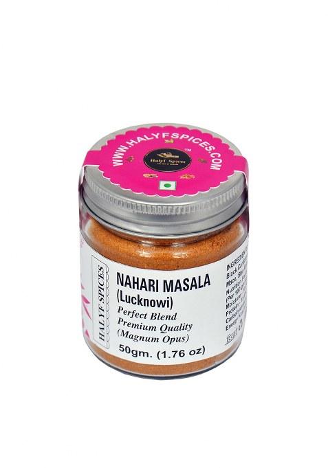 Halyf Spices Lucknowi Nihari Masala 50G | Secret Spice Blends For Spicy And Flavorful Delight Home-Made, No Preservatives, Chemicals |100% Natural & Organic