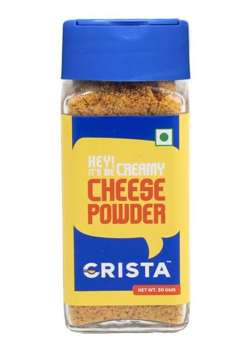 Crista Creamy Cheese Powder 50 Gms| Popcorn Seasoning | For Popcorn, Pasta, Fries & Pizza