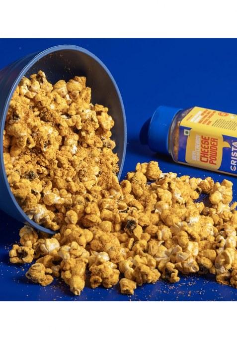 Crista Creamy Cheese Powder 50 Gms| Popcorn Seasoning | For Popcorn, Pasta, Fries & Pizza