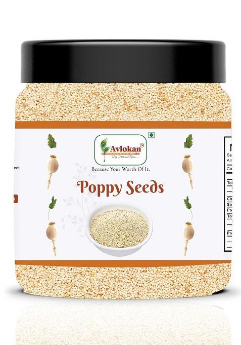 Avlokan 100% Natural White Poppy Seeds, | Posta Dana Khus Indian Posto Khas (Posta 250G)