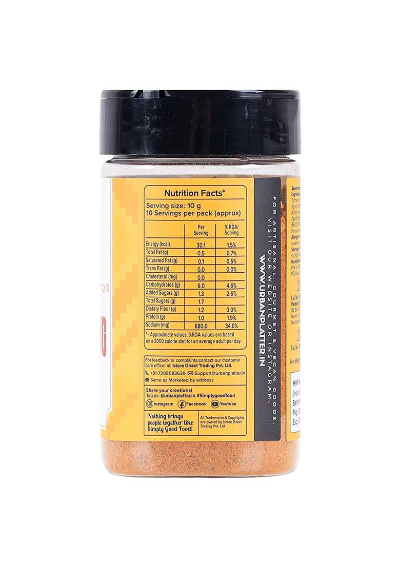 Urban Platter Mexican Fajita Seasoning, 100G - Indya
