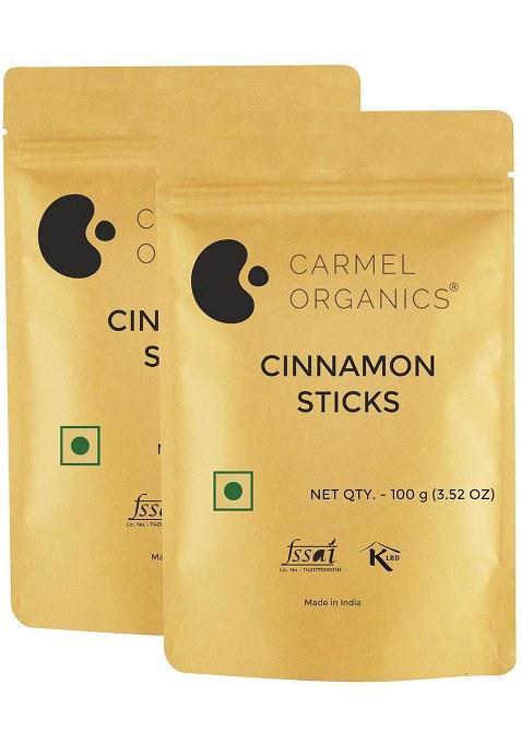 Carmel Organics Cinnamon Bark Powder (100 Grams (Pack Of 2)) | Natural Non- Gmo No Added Preservative Lavangapodi" Or "Karuvappattaipodi For Your Health And Cooking Purpose
