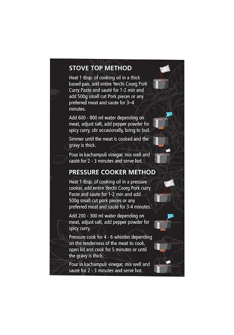 Yerchi Coorg Pork Curry (Pandi Curry) Paste By|Easy Cooking, Just Add Oil, Meat And Water|Authentic Flavour|Cook Both Veg Non-Veg Dishes|330 Gram (3 X 110G)