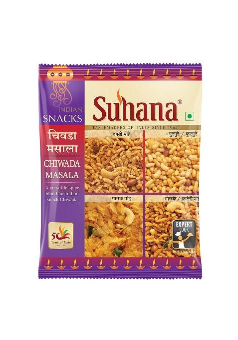 Suhana Chiwada Masala | Diwali Faral Special - 100G Pouch (Pack Of 4)