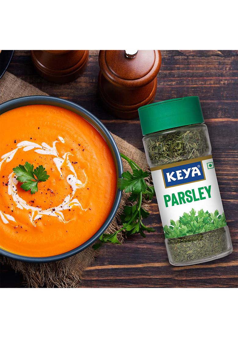 Keya Parsley | Seasoning For Meats, Soups, Sauces, Vegetables, And Beverages Rich In Antioxidants & Supports Digestion No Artificial Flavours Or Colours 17G/ 13G