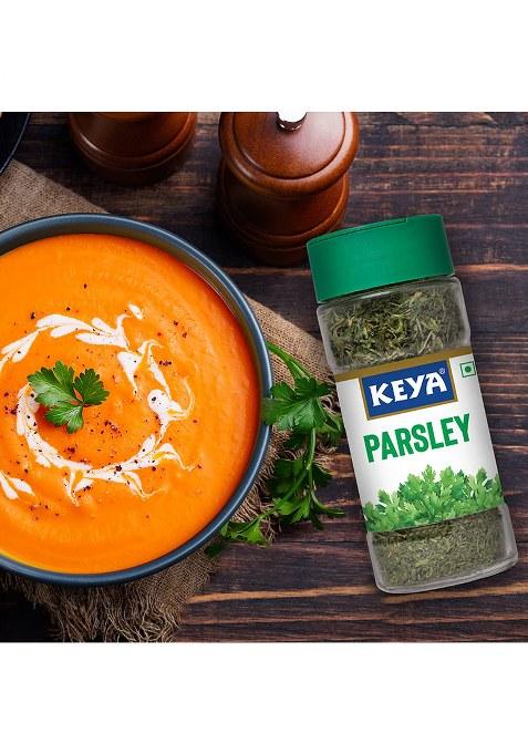 Keya Parsley | Seasoning For Meats, Soups, Sauces, Vegetables, And Beverages Rich In Antioxidants & Supports Digestion No Artificial Flavours Or Colours 17G/ 13G