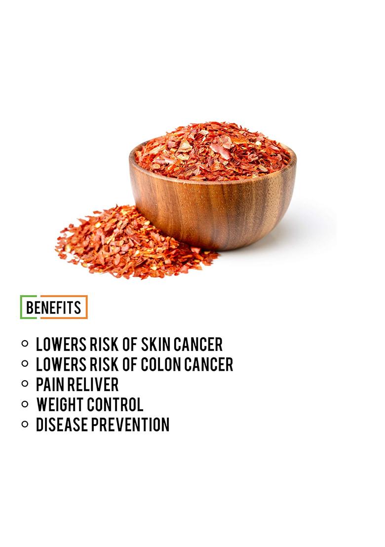 Chef Urbano Chilli Flakes 100 G | Natural Dried Red Chilly Aromatic Spicy Pizza / Pasta Seasoning Premium Herbs And Spices Glass Bottle