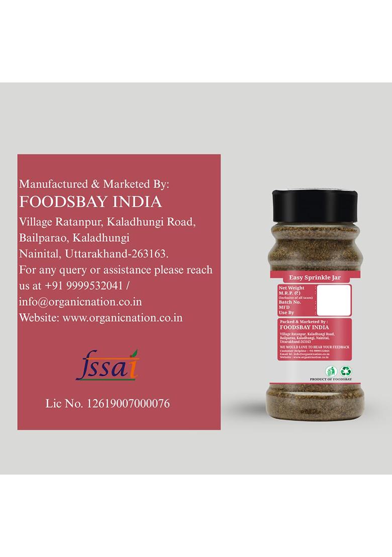 Organic Nation Salt And Pepper 80G (Pack Of 2) | Natural Seasoning No Additives Perfect For Cooking