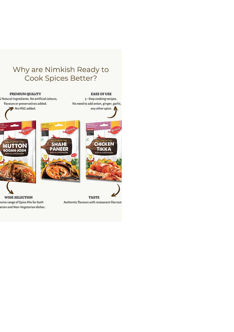 Nimkish Lemon Herb Chicken Spice Mix, Pack Of 2, Ready To Cook Masala, 60G Each, Complete Premix - Indya