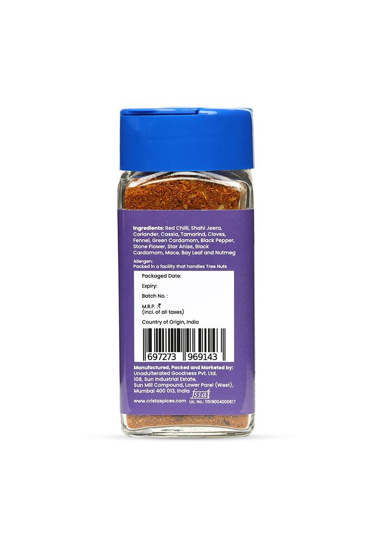 Crista Exotic Biryani Masala Spice Mix | Rich In Flavour No Onion Garlic Vegan Pure Zero Added Colours, Fillers, Additives & Preservatives 45 Gms