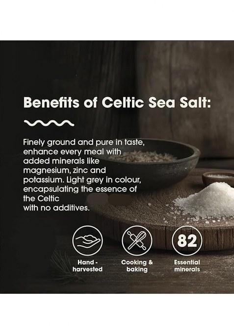 Organic One Celtic Sea Salt 1 Kg | Unprocessed & Purely Organic, Rich In Minerals, No Additives Perfect For Cooking, Seasoning Health Benefits