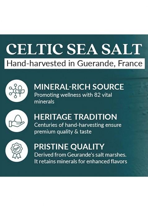 Organic One Celtic Sea Salt 1 Kg | Unprocessed & Purely Organic, Rich In Minerals, No Additives Perfect For Cooking, Seasoning Health Benefits