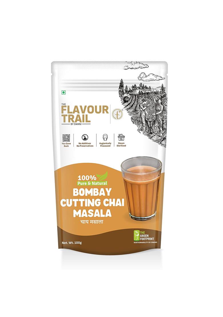 The Flavour Trail By Swani Pure & Natural Bombay Cutting Chai Masala | Authentic Street-Style Tea Spice Blend Bold, Aromatic Warming Perfect For Kadak Chai, Lattes More