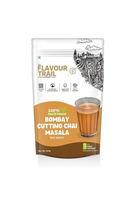 The Flavour Trail By Swani Pure & Natural Bombay Cutting Chai Masala | Authentic Street-Style Tea Spice Blend Bold, Aromatic Warming Perfect For Kadak Chai, Lattes More